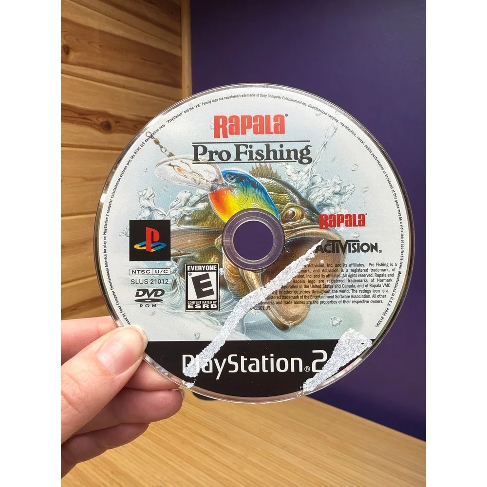 Rapala Pro Fishing PS2 PlayStation 2 Tested Working Damaged Artwork